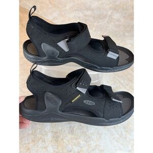 KEEN Men's Drift Creek Sandals US Size 10.5 Black Water Shoes‎ Open Toe Slip On